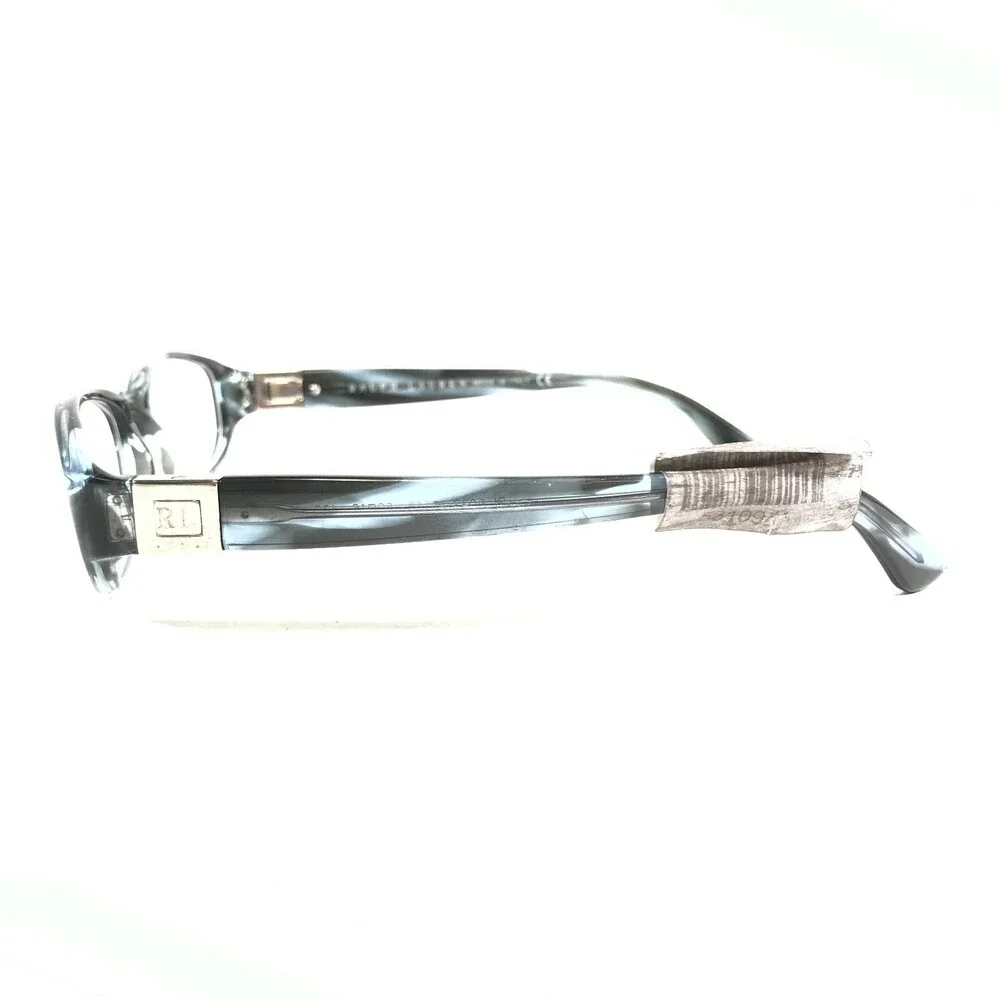 Ralph Lauren Eyeglasses Frames RL6032 5148 Blue Horn Oval Silver 50-16-130